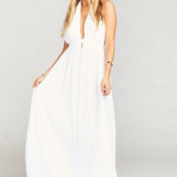 Show me your Mumu white halter maxi dress XS - Picture 3 of 6